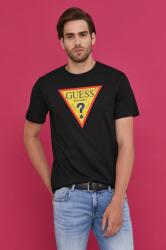Guess t-shirt fekete, férfi, nyomott mintás - fekete M - answear - 15 990 Ft