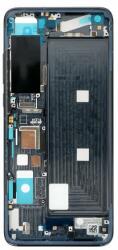tel-szalk-1928992 Xiaomi Mi 10S fekete előlap lcd keret, burkolati elem (tel-szalk-1928992)