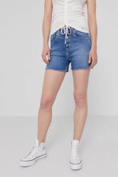 Pepe Jeans farmer rövidnadrág Mary Archive női, kék, sima, magas derekú - kék 30