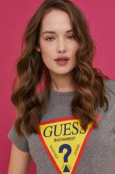 Guess t-shirt női, szürke - szürke L