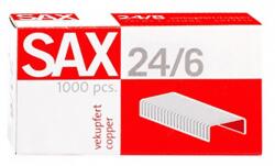 SAX Tűzőkapocs SAX 24/6 réz 1000 db/dob (7330063000) - homeofficeshop