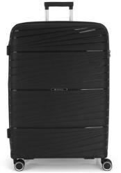 Gabol bőrönd nagy méret GA-1220L Black ajándék bőröndhuzattal (GA-1220L_Black)