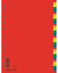 DONAU Index plastic color, numeric 1-31, extra wide, A4+, 120 microni, DONAU (DN-7736095PL-99) - ihtis