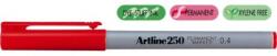 ARTLINE Permanent marker ARTLINE 250, corp plastic, varf rotund 0.4mm - rosu (EK-250-RE) - ihtis