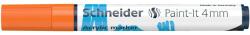 Schneider Marker cu vopsea acrilica Schneider Paint-It 320, varf rotund 4 mm, portocaliu