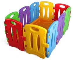 BJ PLASTIK Tarc de joaca pentru copii, modular, Colorful Nest, 130 x 85 x 60 cm, 10 piese, multicolor - gimihome