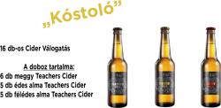 Szeb&Ko Pálinkaház Kóstoló" Teachers Cider Válogatás 4, 5 % (12 db)
