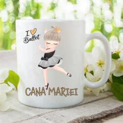 Gravolo Cana Personalizata cu Nume Balerina (C652)