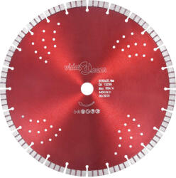 vidaXL Disc diamantat de tăiere cu segmente turbo și găuri oțel 350 mm (143236)