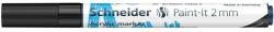 Schneider Marker cu vopsea acrilica Schneider Paint-It 310, varf rotund 2 mm, negru