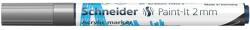 Schneider Marker cu vopsea acrilica Schneider Paint-It 310, varf rotund 2 mm, argintiu