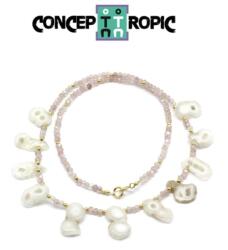  Colier din Cuart Solar - Cuart Capsuni Disc - Accesorii GF
