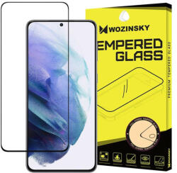 Wozinsky edzett üveg tempered glass Teljes Glue Super Tough képernyővédő fólia teljes képernyős kerettel tokbarát Samsung Galaxy S21 5G fekete üvegfólia