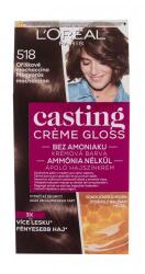 L'Oréal Casting Creme Gloss vopsea de păr 48 ml pentru femei 518 Hazelnut Mochaccino