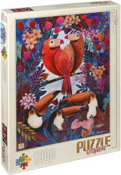 D-Toys Puzzle D-Toys din 1000 de piese - Tucani si papagali, Andrea Kürti (72887 TR 01) Puzzle