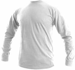 CXS Bluză bărbați cu mânecă lungă PETR - Albă | XXL (1620-001-100-96)