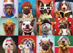 EUROGRAPHICS 6000-5523 - Funny Dogs, Lucia Heffernan - 1000 db-os puzzle
