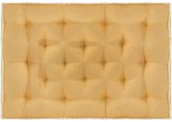 vidaXL Pernă pentru canapea din paleți, galben, 120 x 80 x 10 cm (314812)