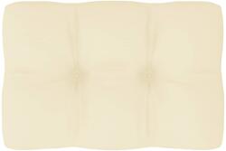 vidaXL Pernă de paleți, crem, 60x40x10 cm, material textil (314439)