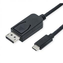 Roline Cablu USB Type C la DisplayPort 8K60Hz T-T 1m Negru, Roline 11.04. 5835 (11.04.5835-10)