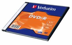 Verbatim DVD-R 4.7GB/120min/viteza 16x Single Layer cu carcasa „Matt Silver, Verbatim 43547 (43547)