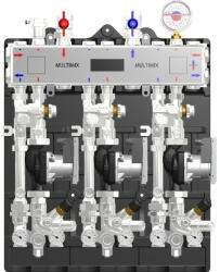 Ivar Modul de distributie MULTIMIX pentru centrale termice de zona, 3 zone temperatura scazuta, pompa WILO 4F, izolatie, MUL 3LE (506289PEI)