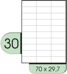  70x29.7mm íves etikett címke (3830-SPR)