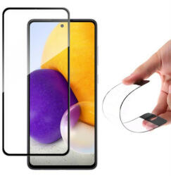 Wozinsky Full Flexi Nano üveg hybrid képernyővédő fólia kerettel Samsung Galaxy A72 4G fekete üvegfólia