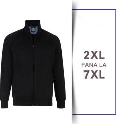 KAM Jeanswear Hanorac Fara Gluga Full Zip Black