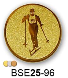  Érembetét síelés sí BSE25-96 25mm arany, ezüst, bronz