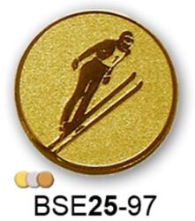 Érembetét síugrás síelés BSE25-97 25mm arany, ezüst, bronz