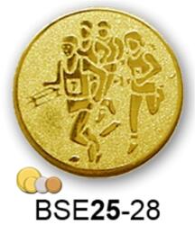  Érembetét futás atlétika BSE25-28 25mm arany, ezüst, bronz