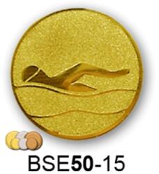  Érembetét úszás BSE50-15 50mm arany, ezüst, bronz