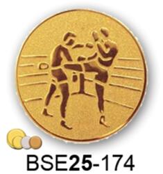  Érembetét küzdősport kick-box thai-box BSE25-174 25mm arany, ezüst, bronz