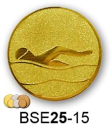  Érembetét úszás BSE25-15 25mm arany, ezüst, bronz