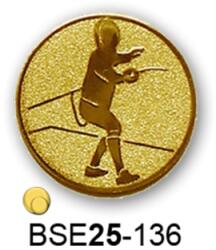  Érembetét vívás párbajtőr BSE25-136 25mm arany