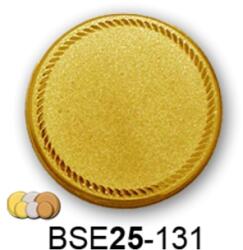 Érembetét üres gravírozható BSE25-131 25mm arany, ezüst, bronz