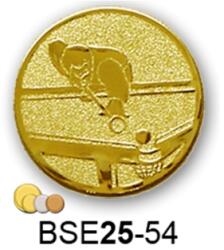  Érembetét biliárd BSE25-54 25mm arany, ezüst, bronz