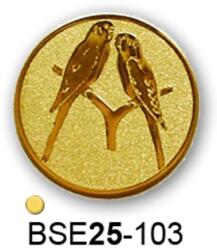 Érembetét madár BSE25-103 25mm arany