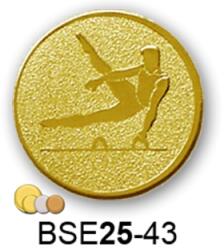  Érembetét torna BSE25-43 25mm arany, ezüst, bronz