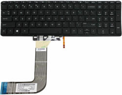 HP Tastatura Laptop, HP, Pavilion 15-P010sq, iluminata, fara rama, neagra, US (HP60ius-MQQ17)