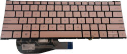 ASUS Tastatura Laptop, Asus, ZenBook 3 UX390, UX390UA, UX390UAK, iluminata, us, fara rama, aurie (asus63iusgold-E1)