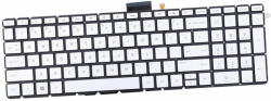 HP Tastatura Laptop, HP, Pavlion 17G-BR, 15-BS, 15-BW, 15-BU, 15-CC, 15Q-BY, 15Q-BD, iluminata, argintie, us (hp33iussilver)