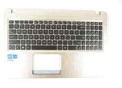 ASUS Carcasa superioara cu tastatura palmrest Laptop, Asus, A540, A540L, A540S, A540LA, A540LJ, A540SA, A540SC, 90NB0B01-R30680, gold (caseasus1gold-M8)