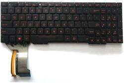 ASUS Tastatura Laptop, Asus, ROG FX753V, iluminata, rosie, fara rama, layout US (asus55-MQ8)