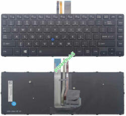 Toshiba Tastatura Laptop Toshiba Tecra A40 iluminata us cu point sticker (tos41iuspoint)