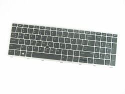 HP Tastatura Laptop, HP, ProBook 650 G4, 650 G5, L00741-001, L09595-001, iluminata, cu mouse pointer, us (hp109iussilverpoint-AU0)