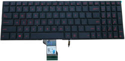 ASUS Tastatura Asus Q501LA fara rama us ILUMINATA rosie (asus45iusred-M6)