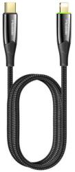 Mcdodo Cablu de incarcare Mcdodo Shark Series CA-8560, USB Type-C - Lightning, PD, 1.2 m, 20 W, Oprire automata (Negru) (CA-8560)