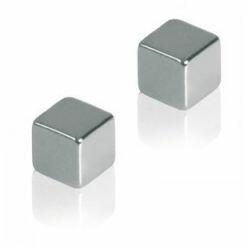 Franken Mágnes, 1x1x1x1cm, erõs, üvegtáblához, 4 db/csomag, Franken ezüst (HMN1010) - tonerpiac